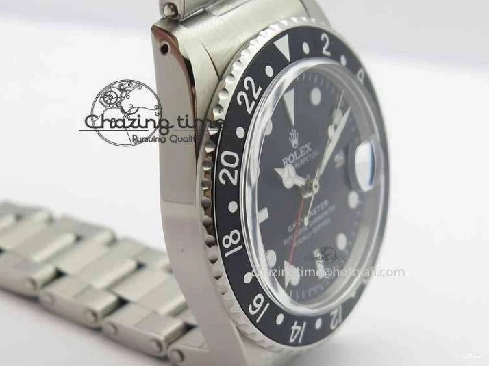 MiroTime 0115 RelaxedFit GMT-Master Vintage 1675 SS BP Best Edition Black Bezel White Markers A 3750